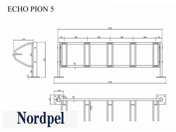 Polkupyöräteline echo-5 pion mainonnalla