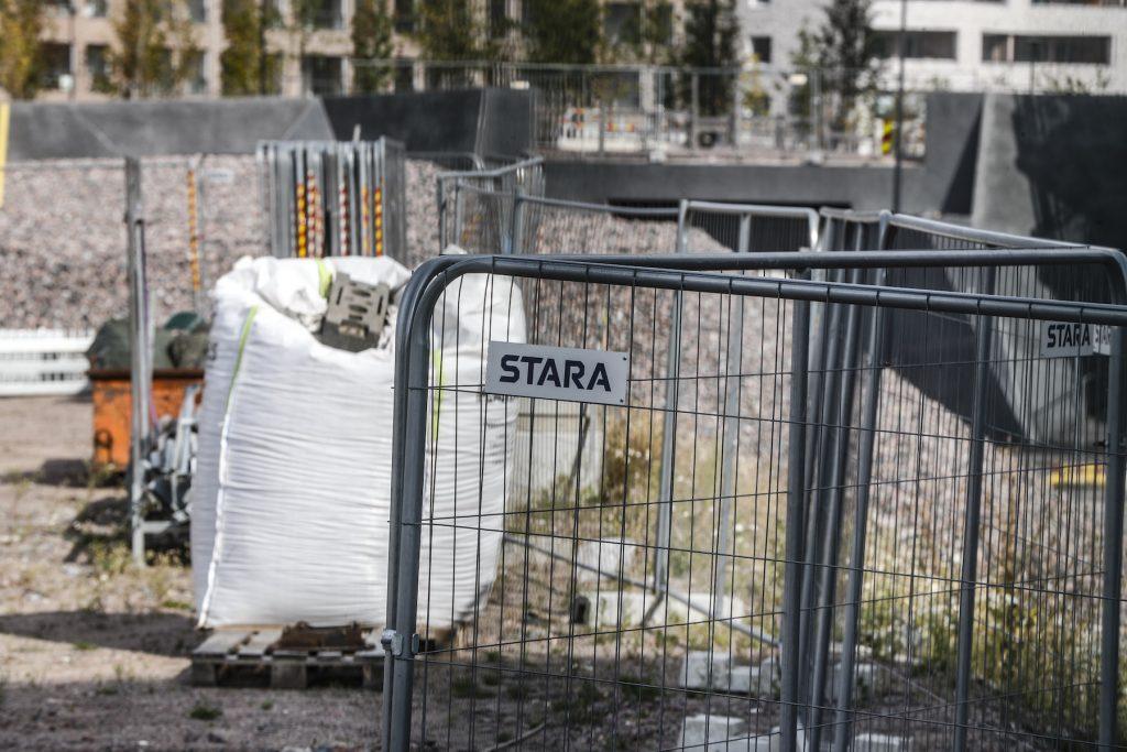 Staran työmaalla Jätkäsaaressa